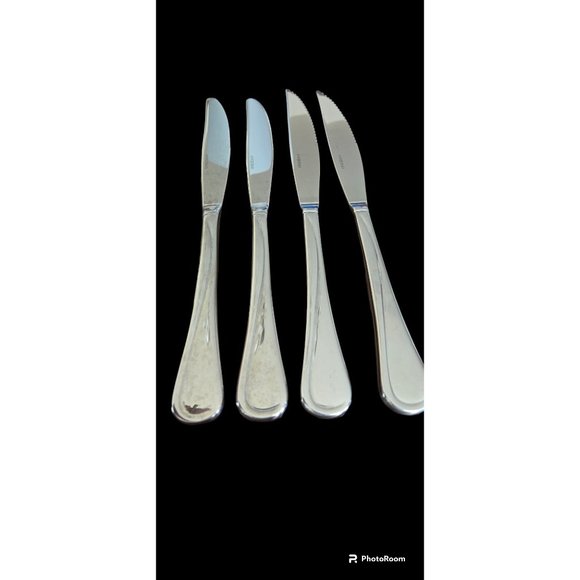 Oneida Flight Reliance Two Dinner & Two Steak Knives Heavy Duty Stainless - Picture 2 of 4